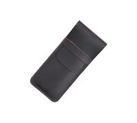 Estuche de Cuero for lápices, Estuche Retro Piel Vaca auténtica, for, Elegante Funda for un Solo bolígrafo para Lápices, Bolígrafos, Plumas Estilográficas(Coffee Large)