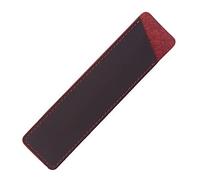 Estuche de cuero hecho a mano para lápices con puntas desmontables Crazy Horse Pen, funda protectora, rojo, 16 x 4 cm