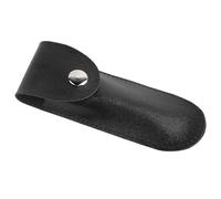 Estuche de Cuero para Cuchillo de Vino, Sacacorchos y Abridor de Botellas, Funda PU con Bolso, 5,9 × 2,0 Pulgadas (Negro)