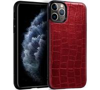 Cool Carcasa Leather Crocodile Rojo para iPhone 11 Pro