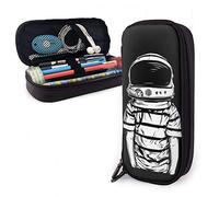 Estuche de cuero personalizado astronauta niño papelería escolar divertido organizador de papelería bolsa de lápices de gran capacidad para niñas St, color, 5.0cm*10.5cm*20.5cm, Estuche para lápices