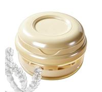 Estuche de Dentadura | Recipiente Portátil Hermético para Remojar Dientes Postizos | Portátil para Brackets - para Limpieza, Remojo, Enjuague, Uso en Viajes, Hogar, Hombre,