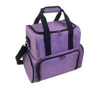 Estuche de esmalte de uñas para niñas, maletín de transporte de esmalte de uñas, herramientas de manicura, de almacenamiento con separadores, ideal para viajes, 80 bolsas organizadoras para la