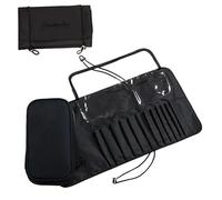 Estuche de extracción de - Soporte portátil, de Almacenamiento enrollada para Pinceles | Organizador de Elementos Esenciales cosméticos, Estuche práctico y Compacto para Herramientas