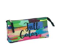 Estuche de Full Color - Diseño Rectangular - Multicolor - Portatodo con 1 Compartimento - Interior Forrado y Cierre de Cremallera - 22 × 12 × 5 cm - ToyBags