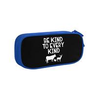 Estuche de gran capacidad Be Kind to Everyone Vegano Vegetariano Maquillaje Bolsa de Niños Estuche para lápices Niñas Bolsa de lápices para Schoo, color, 5.0cm*10.5cm*20.5cm, Estuche para lápices