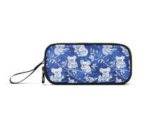 Estuche de gran capacidad para lápices de enfermería con compartimentos, imprescindible para la escuela, multifuncional, arte koala