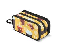 Estuche de gran capacidad para lápices, oficina, universidad, escuela, papelería, maquillaje, bolsa para lápices de Coca-Cola, para adolescentes y adultos, multicolor, Talla única, Estuche de belleza