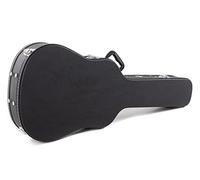 Estuche de guitarra GEWA guitarra clásica Flat Top Economy - Núcleo de madera - tapa plana - revestimiento de cuero sintético negro mate - cerraduras cromadas - interior de terciopelo negro