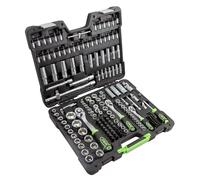 ESTUCHE DE HERRAMIENTAS DE 179 PIEZAS CON VASOS HEXAGONALES CINCADO