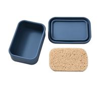 Estuche de jabón de silicona multifuncional con almohadilla para champú, almacenamiento de lavado corporal, organizador de baño, contenedor de jabón impermeable