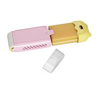 Estuche de jabón de viaje, fundas de jabón espumoso de drenaje con rodillo, contenedor portátil de artículos de tocador de 2.91 x 1.5 x 6.89 pulgadas, tapa a prueba de fugas, base de secado rápido