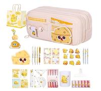 Estuche de lápices - Almacenamiento de artículos de papelería de gran capacidad, versátil, bonito estuche para lápices, juego de papelería para niños, niñas, escuela, dormitorio universitario, tren