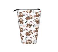 Estuche de lápices Boho Sloth Childish Animal Pen Titular telescópico Papelería Soporte de Almacenamiento Bolsa Útiles Escolares para Estudiantes Artista Oficina Enfermera