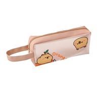 Estuche de lápices de dibujos animados de gran capacidad, resistente al agua, organizador de bolígrafos para estudiantes y mujeres, bolsa de maquillaje de viaje, b