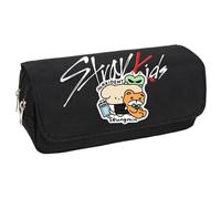 Estuche de lápices de Doble Capa y Gran Capacidad para niños, un Organizador de papelería Multifuncional con Estampados de Dibujos Animados,Style 10