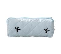 Estuche de lápices de gran capacidad, bolsa de lazo, bolsa de almacenamiento para estudiantes, organizador de cosméticos de escritorio, bolsa de cierre con cremallera, contenedor de papel de carta