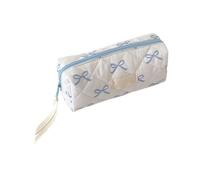 Estuche de lápices de para niña | Estuche Acolchado con Cremallera, Estuche de lápices portátil, Kits de Aseo de Viaje Coloridos para el hogar, la Escuela, el Estudio, Azul, Se référer au