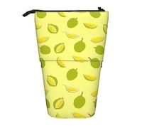 Estuche de lápices de pie con patrón de Fruit of Durian, bonito estuche para lápices de gran capacidad, estuche portátil para lápices para mujeres, color, 5.0cm*10.5cm*20.5cm, Estuche para lápices