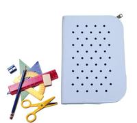 Estuche de lápices de Silicona, Soporte para bolígrafo Impermeable de Gran Capacidad con Agujeros, Estuche de lápices portátil Suave para el hogar, el Aula, el Lugar de Trabajo, la de papelería