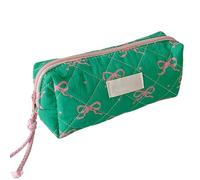 Estuche de lápices genérico, bolsa de suministros, multifunción, diseño de ligero con cremallera para el hogar, 7,68 x 3,35 x 2,36 pulgadas, Green, Consulte el, Verde, Se référer au descriptif