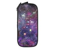 Estuche de lápices Gran capacidad Colorido Universo Estrellas del espacio Hermosa Caja de lápices Estuche para bolígrafos para la escuela secundaria / secundaria Oficina Universidad Adulto Niña y ni