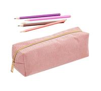 Estuche de lápices - Linda de lápiz,Organizador de utensilios de escritura con cremallera para gobernante borrador blocs de notas Oficina Uso Diario Clase de Dibujo Universitario, Rosa 1