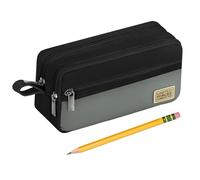 Estuche de lápices - Organizador de papelería con cremallera de 23,9 x 11,8 x 6,9 cm, organizador de alta capacidad para escuela, colegio, oficina, estudiantes, niños, niñas, mujeres, M