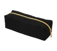 Estuche de lápiz | Amplia carpeta de almacenamiento | Elegante Estación de Lápiz para Lineal Borrador Marcador Pegatinas Notas - Viajes Oficina Universidad de Trabajo en el aula de arte, Negro 1