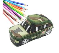 Estuche de lápiz de Coche Fresco para niños niñas - de lápiz de Bolsillo con Cierre de Cremallera de Bloqueo de contraseña, de papelería Creativa Organizador portátil - Big Crasyon
