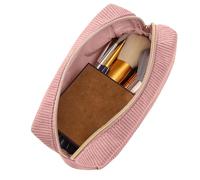Estuche De Lápiz Descuidado Estético - 18x10.5x7,5 Cm Estuche De Lápiz De Combustible De Terciopelo Como Bolsa Cosmética Y Organizador De Lápices | Gran Caso Para Mujeres, Estudiantes, Profesores
