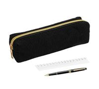 Estuche de lápiz genérico, 20 x 5,5 x 5 cm, 7,87 2,17 1,97 pulgadas, Stationery Pouch | Large Capacity Pencils Cases - Solid Color Corduroy Pencil - Big Capacity Aesthetic Pencils Case, Negro