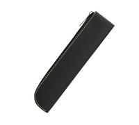 Estuche de lápiz genérico, portátil delgado estacionario organizador, 7,87 x 1,57 pulgadas de gran capacidad, organizadores de suministros, piel sintética con cremallera para escuela y trabajo, Negro