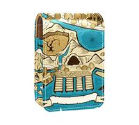 Estuche de lápiz labial personalizado, bolsa de maquillaje portátil, bolsa de cosméticos, soporte para lápiz labial, organizador de maquillaje, mapa del tesoro náutico pirata vintage, Varios colores, 9.5x2x7 cm/3.7x0.8x2.7 in
