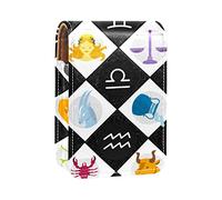 Estuche de lápiz labial personalizado, bolsa de maquillaje portátil, bolsa de cosméticos, soporte para lápiz labial, organizador de maquillaje, astrología del zodiaco, horóscopo, constelación de estrellas, Varios colores, 9.5x2x7 cm/3.7x0.8x2.7 in