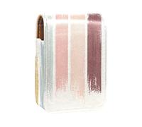 Estuche de lápiz labial personalizado portátil bolsa de maquillaje bolsa de cosméticos soporte de lápiz labial organizador de maquillaje trazos a tonos tierra, Varios colores, 9.5x2x7 cm/3.7x0.8x2.7 in