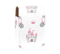 Estuche de lápiz labial personalizado portátil bolsa de maquillaje bolsa de cosméticos soporte lápiz labial organizador de maquillaje castillos coronas carruajes princesa, Varios colores, 9.5x2x7 cm/3.7x0.8x2.7 in