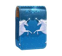 Estuche de lápiz labial personalizado portátil bolsa de maquillaje bolsa de cosméticos soporte lápiz labial organizador de maquillaje Sweet Dreams galaxia unicornio caballo, Varios colores, 9.5x2x7 cm/3.7x0.8x2.7 in