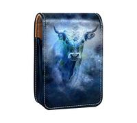 Estuche de lápiz labial personalizado portátil bolsa de maquillaje bolsa de cosméticos soporte lápiz labial organizador de maquillaje horóscopo astrología zodiaco toro, Varios colores, 9.5x2x7 cm/3.7x0.8x2.7 in
