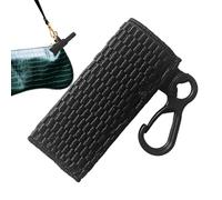 Estuche De Lápiz Labial - Porta Lápiz Labial | Titular De La Manga | Lápiz De Manga De Lápiz Labial Portátil | Casos De Almacenamiento De Viaje | Tornario De Portabalino De Labios Para La, Negro