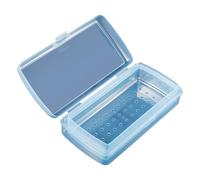 Estuche de limpieza de 2 capas para equipos de uñas, caja de remojo de alcohol rápido, solución de almacenamiento de durabilidad, esterilizador de herramientas de uñas de polipropileno