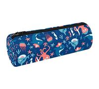 Estuche de lona con diseño de labios Bad Girl para lápices, monedero, bolsa de maquillaje para estudiantes, papelería, escuela, oficina, almacenamiento, Multi#10, 20x6.3cm/7.9x2.5in, Estuches para lápices