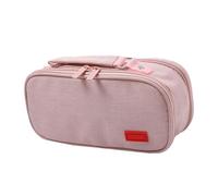Estuche de lona de alta capacidad con 5 secciones, organizador de bolígrafos, bolsa de transporte de cosméticos de viaje, 24 x 8,5 x 11 cm, almacenamiento de cosméticos, e, A, Mass Beauty