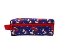 Estuche de lona elegante, inspirado en el estuche de lápices Kawaii, cremalleras suaves y asa adicional para facilitar el transporte, adecuado para