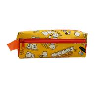 Estuche de lona elegante, inspirado en el estuche de lápices Kawaii, cremalleras suaves y asa adicional para facilitar el transporte, adecuado para