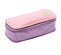 Estuche de lona para lápices con gran capacidad de almacenamiento, diseño plegable y cremallera suave, adecuado para la escuela, la oficina o los