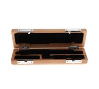 Estuche de madera Piccolo para accesorios de piezas | Estuche rígido para Piccolo Key of C, Woodwind con diseño de ranura | Almacenamiento seguro, compartimento de cuerpo suave | Madera natural, iones