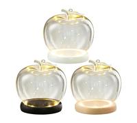 Estuche De Manzanas De Vidrio Brillante, Solución De Exhibición Fácil, 3 Pieza, Cúpula De Manzanas De Vidrio, Cubierta De Exhibiión Transparente, Solución De Exhibición Versátil, para Coleccionistas,