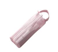 Estuche de maquillaje - 23 x 6 x 5 cm, de maquillaje impermeable de piel sintética - bolsas con cremallera para camping, avión, cuarto de baño, hospital, viajes, playa, gimnasio, vacaciones