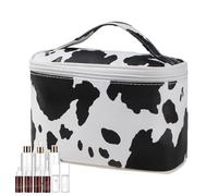 Estuche de maquillaje, bolsa de organización de viaje con estampado de vaca | Organizador de bolsa de maquillaje impermeable, bolsa de viaje de gran capacidad para el cuidado de la piel, champú